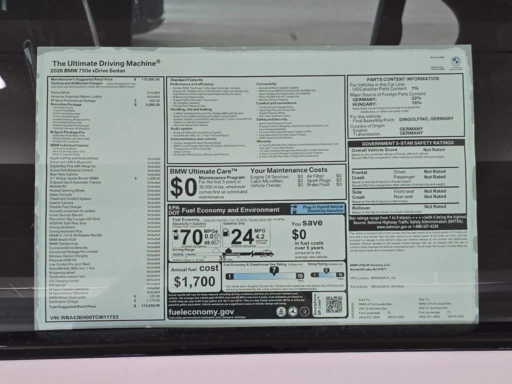 2026 BMW 7 Series 750e - Photo 23