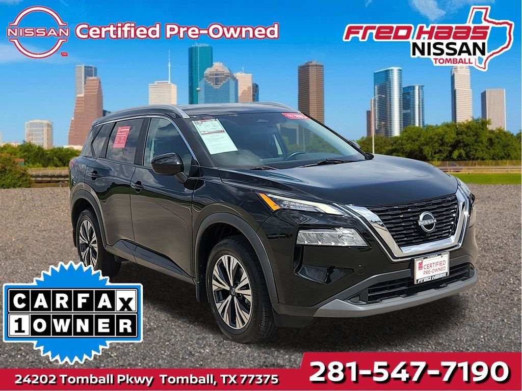 Certified Used 2023 Black Nissan SV image 1
