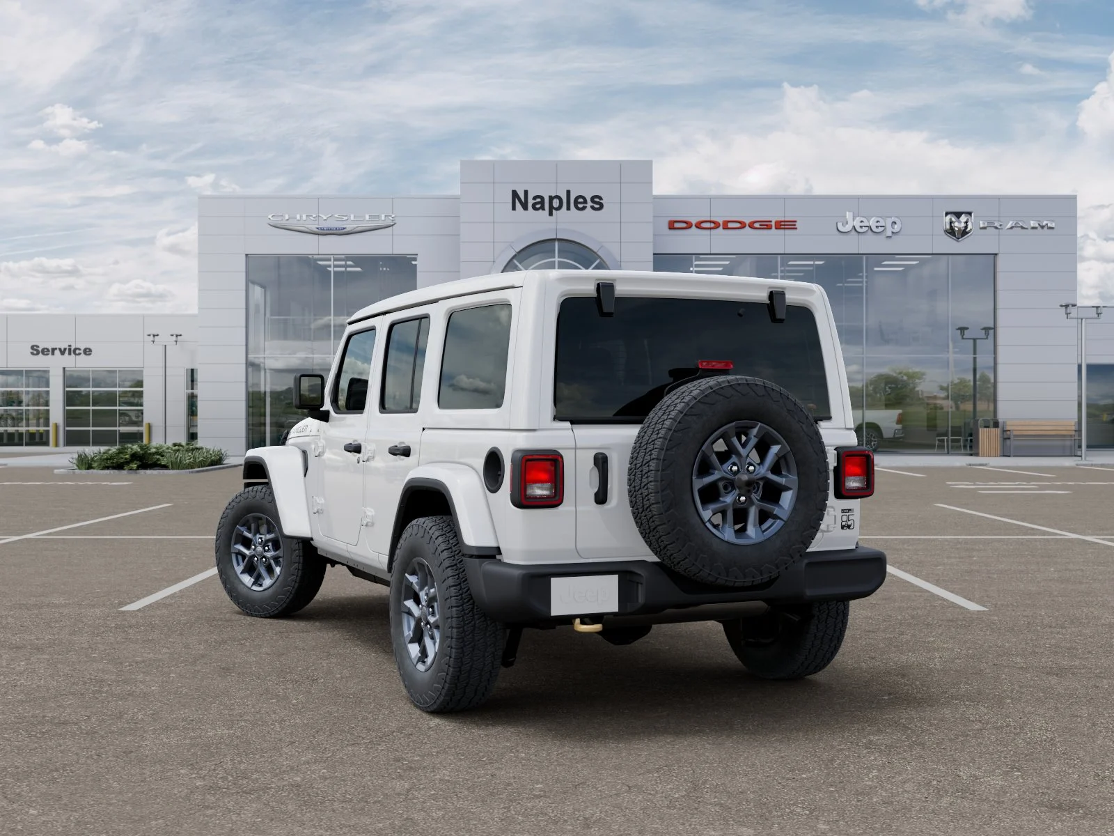 New 2026 Bright White Clear-Coat Exterior Paint Jeep 85th Anniversary image 29