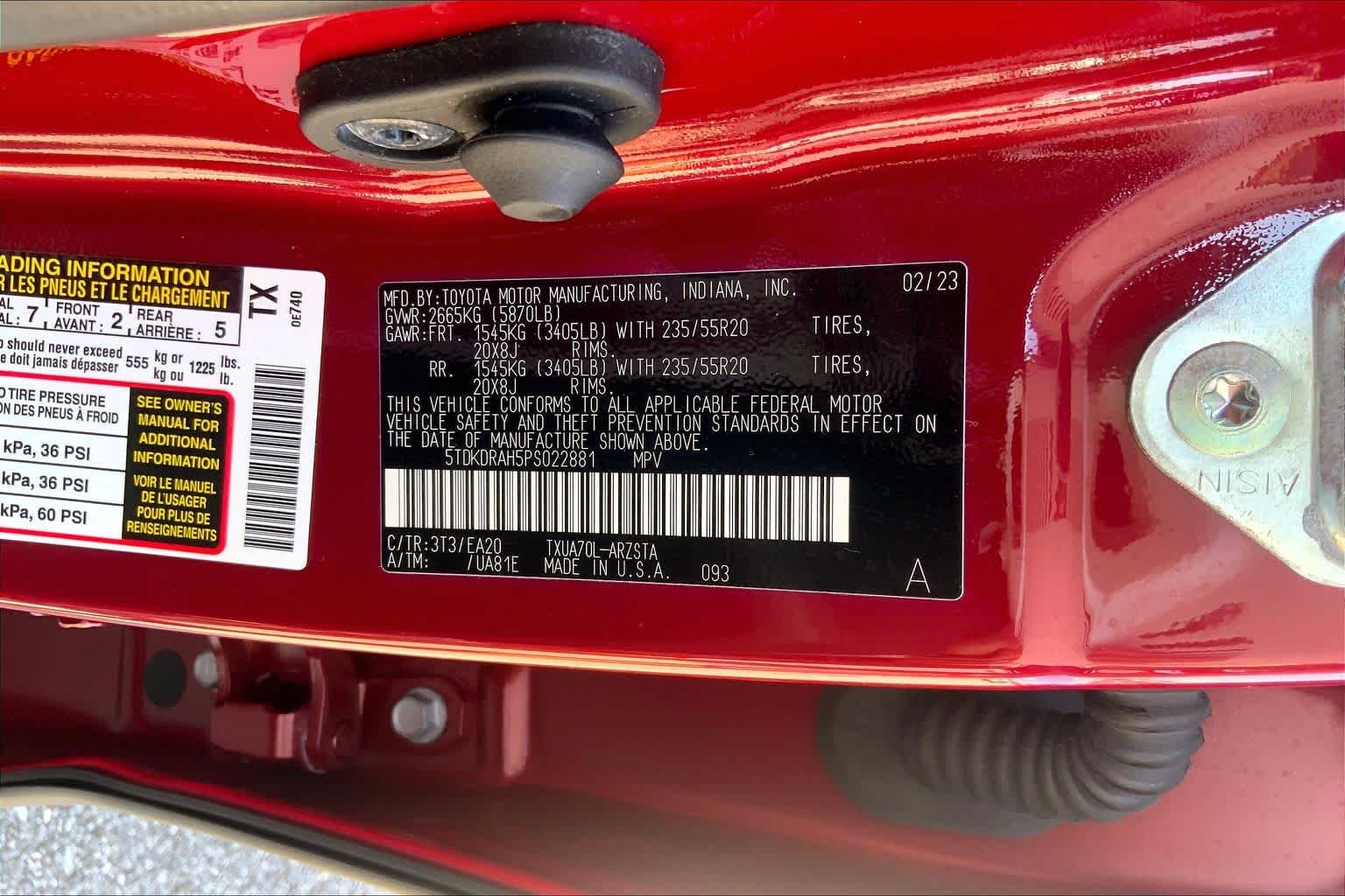 Used 2023 Ruby Flare Pearl Toyota XSE image 32