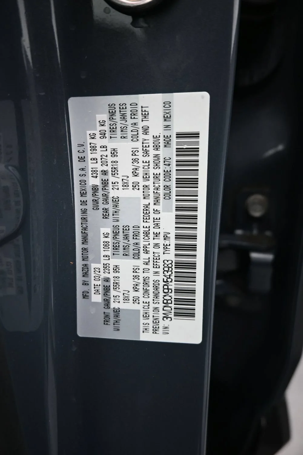 Used 2023 Gray Mazda 2.5 S Carbon Edition image 24