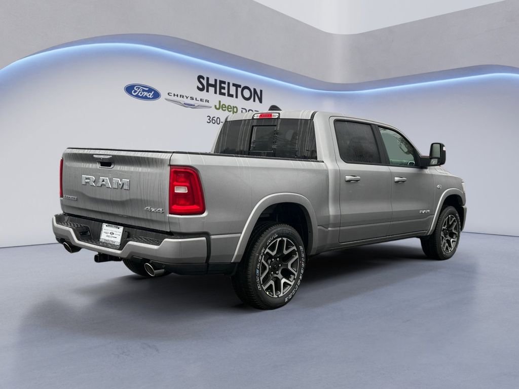 New 2026 Billet Silver Metallic Clear-Coat Exterior Paint RAM Laramie image 5