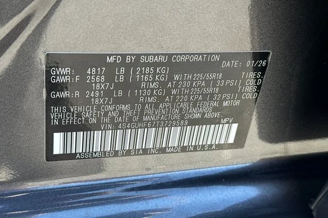 Certified Used 2026 Gray Subaru Sport image 34