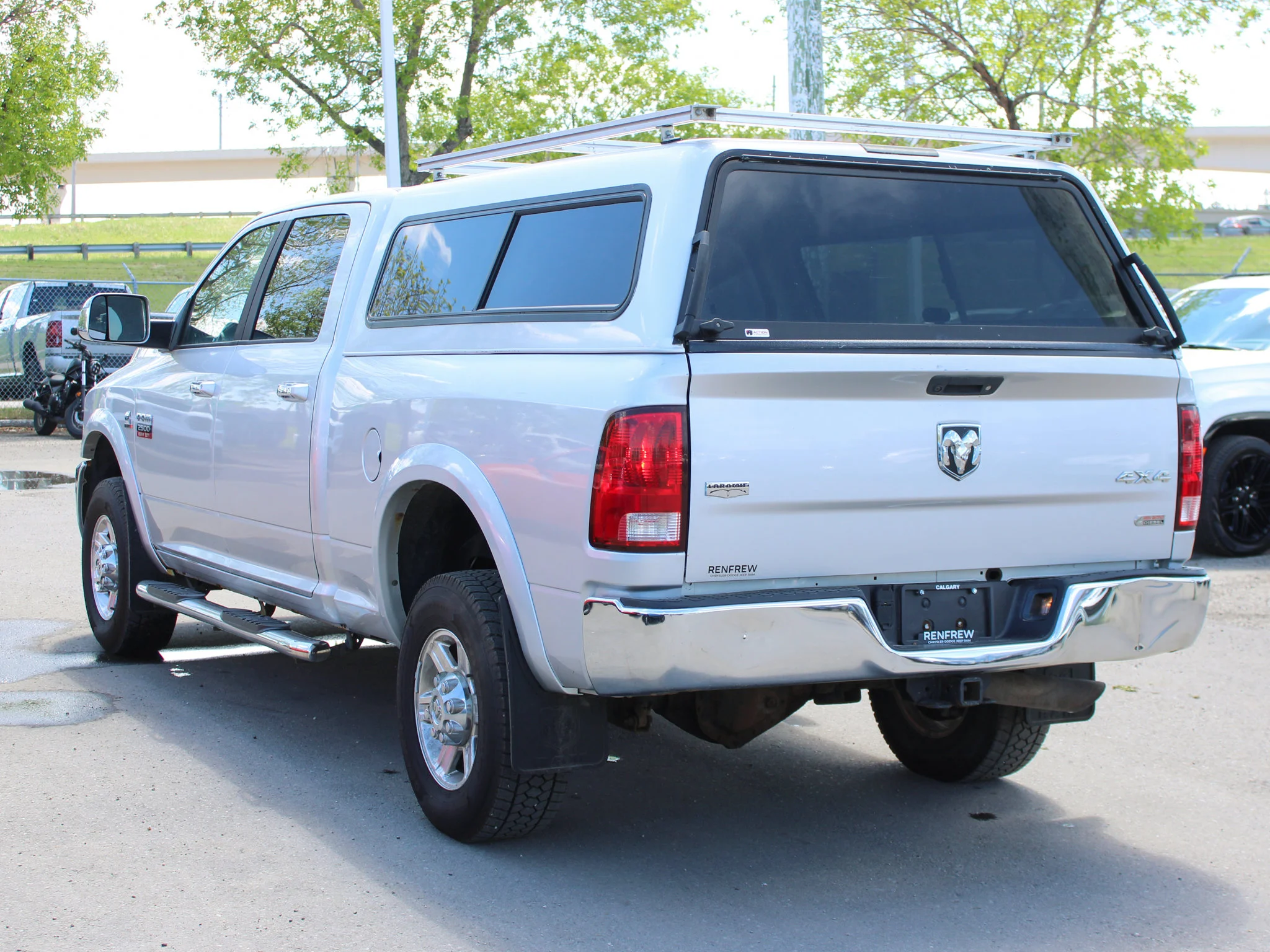 Used 2012 Silver RAM Laramie * Mechanic Special | Cummins | Heated Leather Seats | Canopy | Navigation image 12