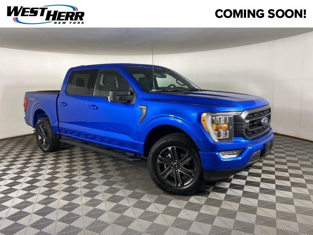 Used 2021 Blue Metallic Ford XLT image 1