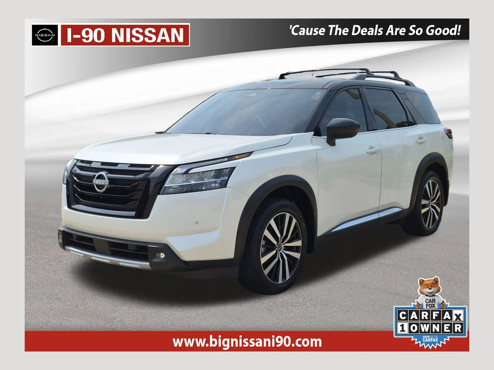 Certified Used 2024 Pearl White Nissan Platinum image 1