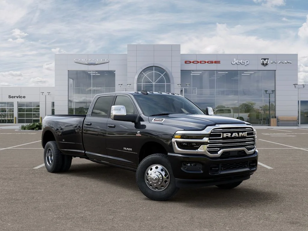 New 2026 Diamond Black Crystal Pearl-Coat Exterior Paint RAM Laramie image 5