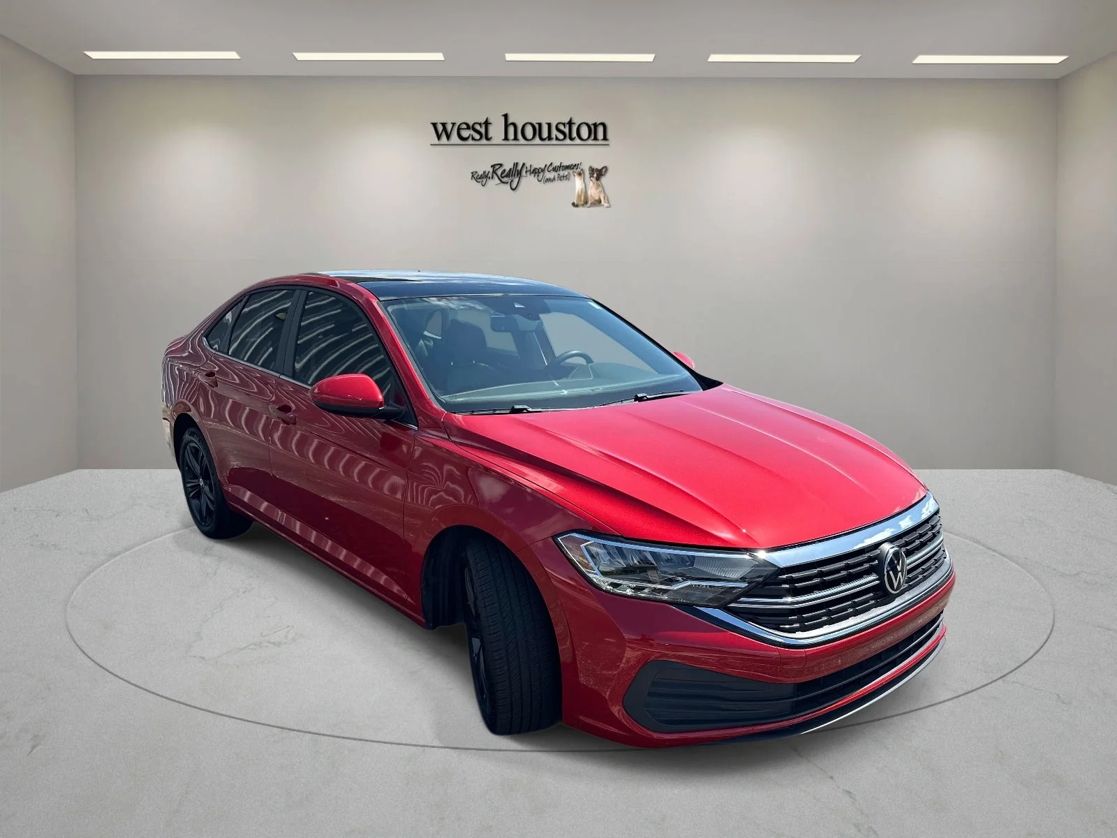 Used 2024 Kings Red Metallic Volkswagen SE Auto image 3