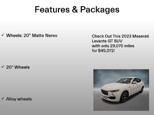 Certified Used 2023 White Maserati GT image 4