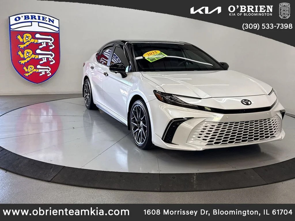 Used 2025 Midnight Black Metallic Toyota XSE image 1