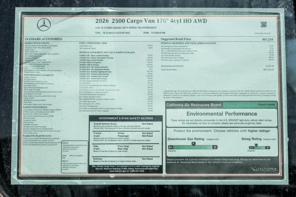 New 2026 Silver Gray Mercedes-Benz Cargo 170 WB image 26