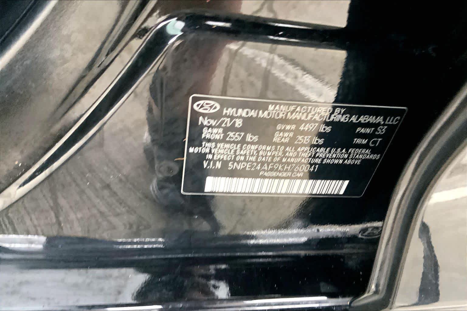 Used 2019 Phantom Black Hyundai SE image 31