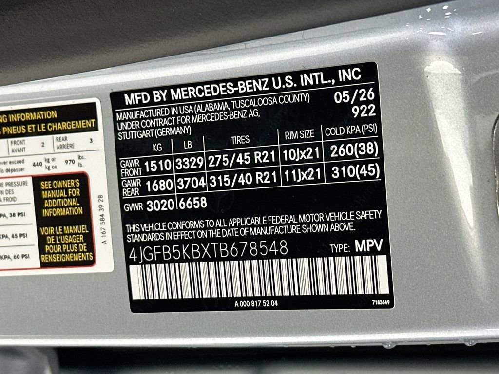 New 2026 Cirrus Silver Metallic Mercedes-Benz GLE 450 image 70
