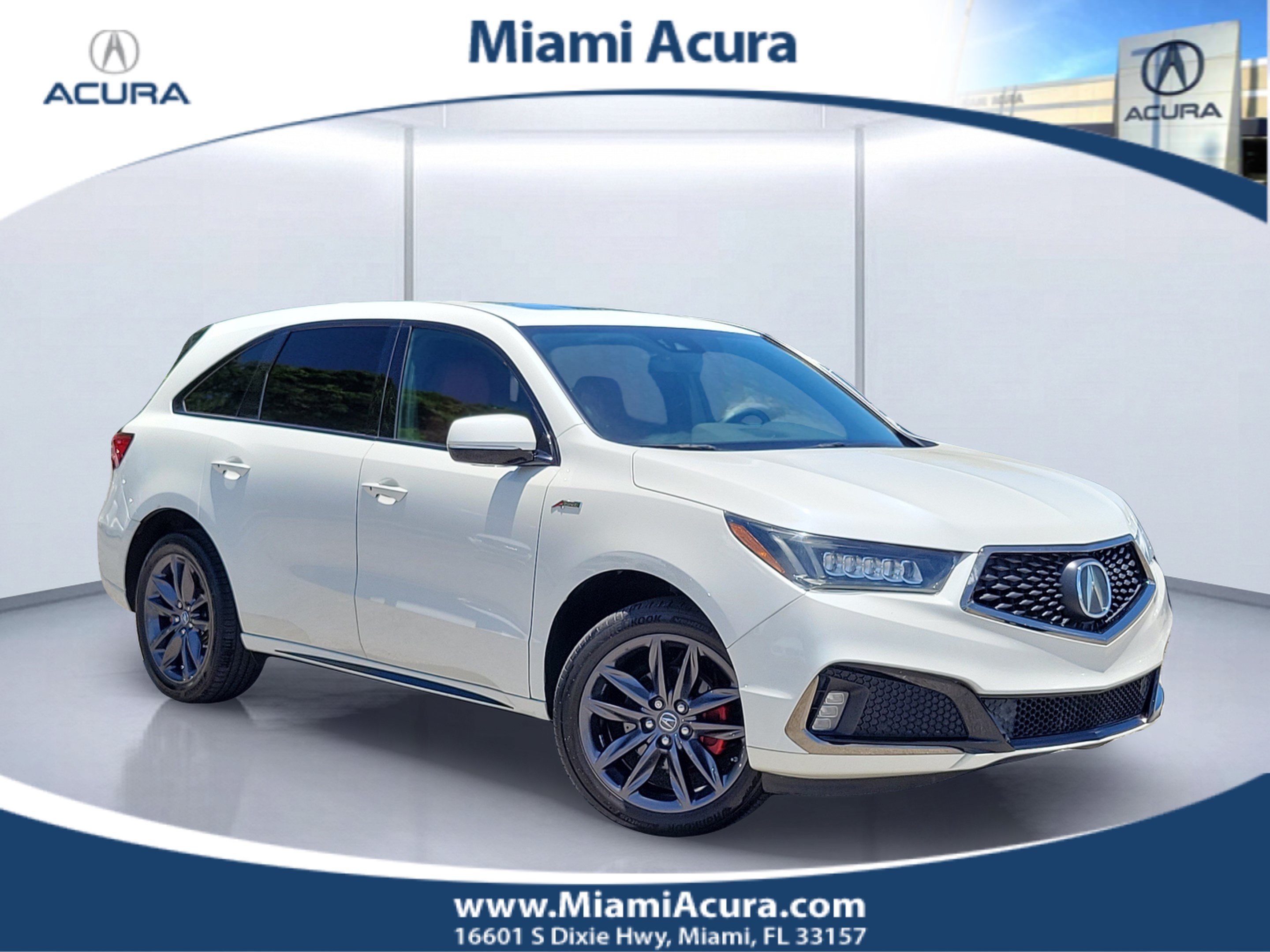 Used 2019 White Diamond Pearl Acura 3.5L Technology Pkg w/A-Spec Pkg SH-AWD image 35