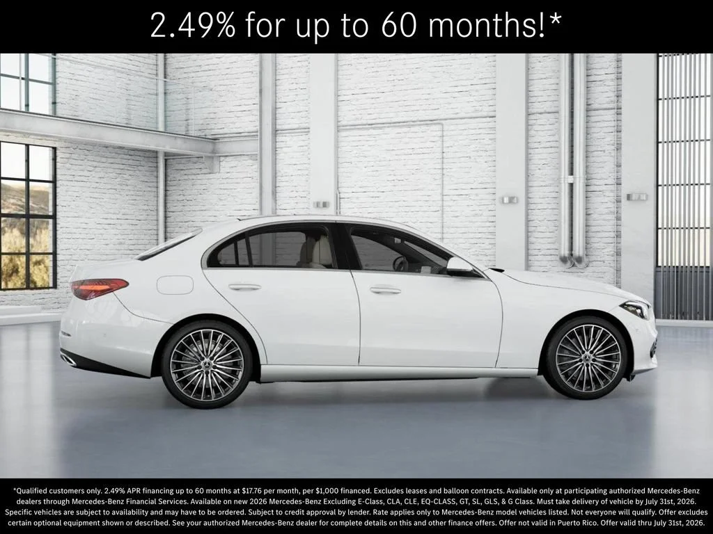New 2026 Polar White Mercedes-Benz C 300 image 59