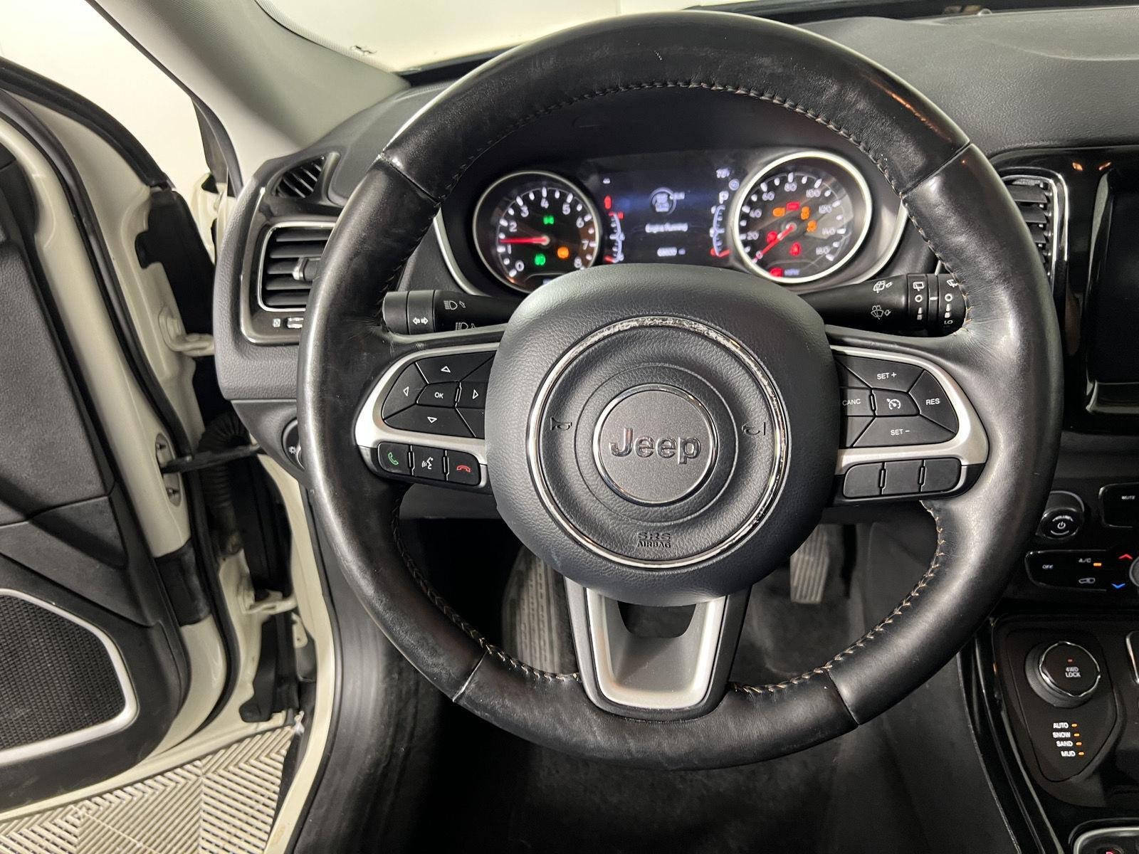 Used 2019 Pearl White Tri-Coat Jeep Limited image 16