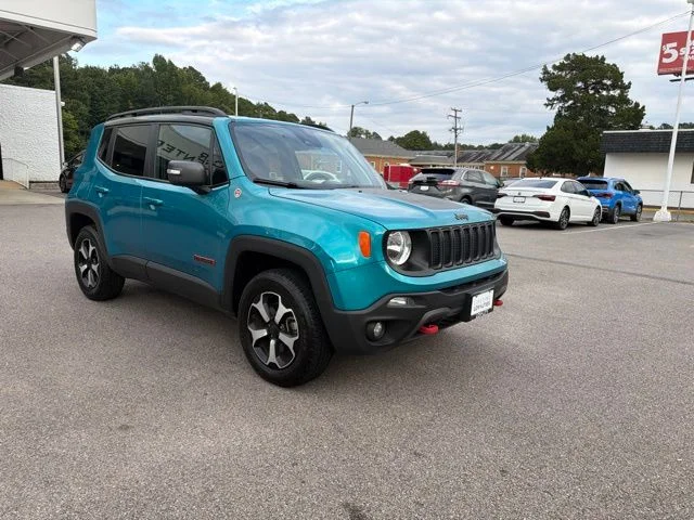 Used 2021 Teal Jeep Trailhawk image 7