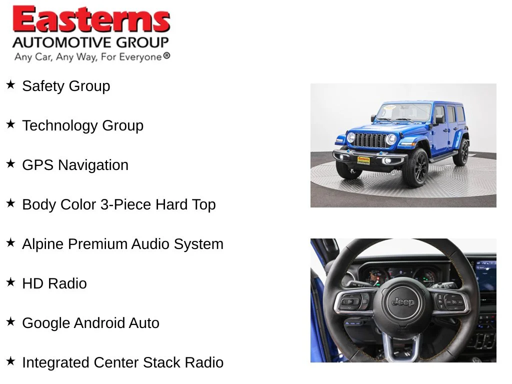 Used 2024 Blue Jeep Sahara 4xe image 11