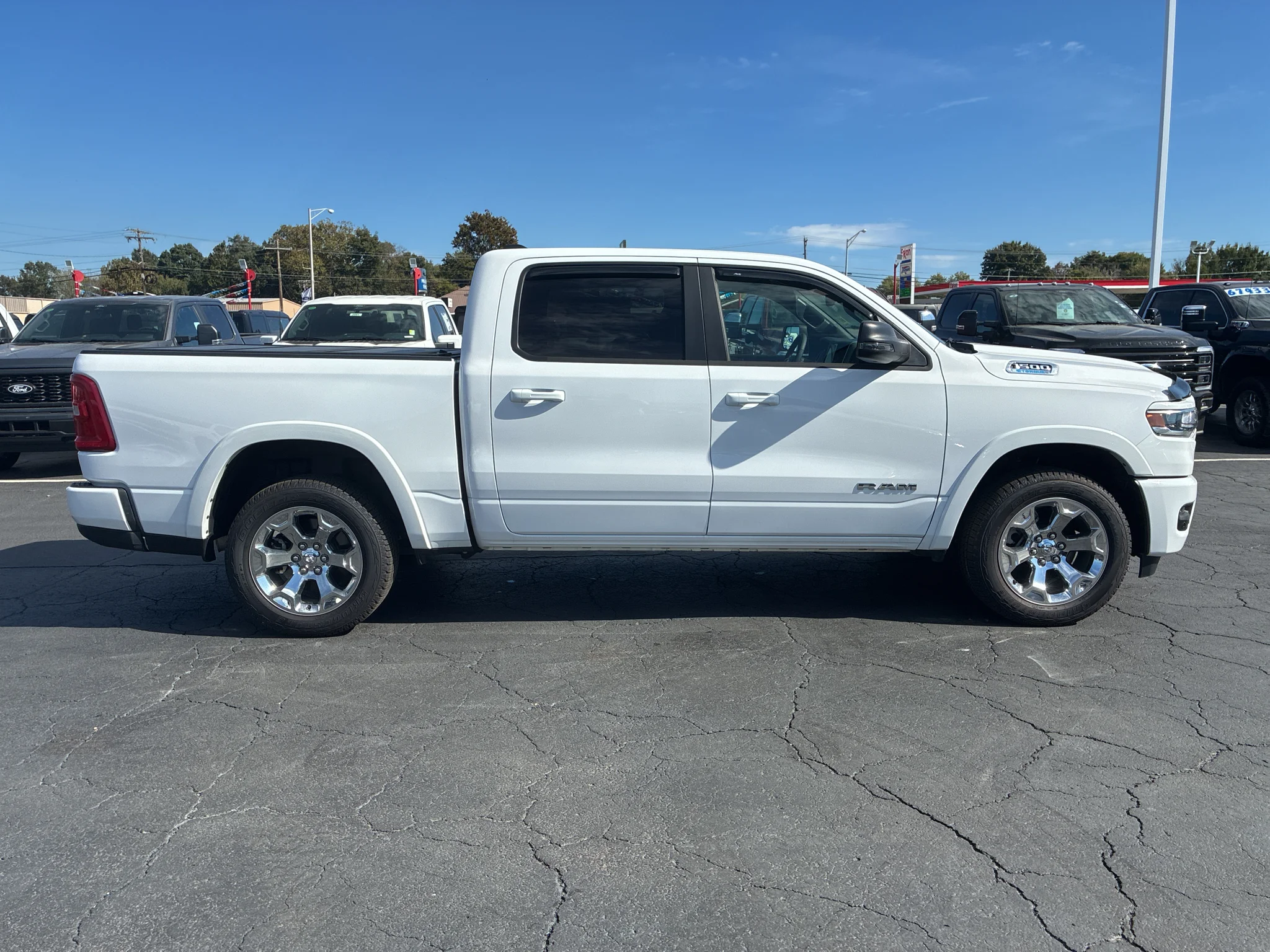 Used 2025 Bright White Clearcoat Ram Big Horn image 4