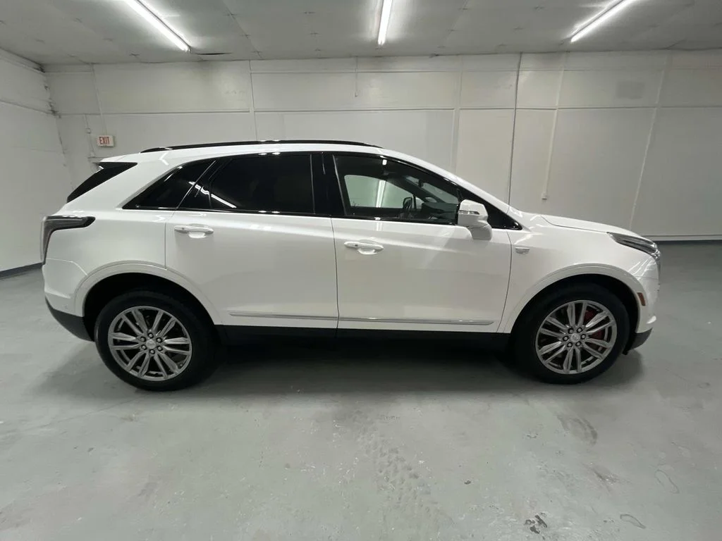 Used 2024 Crystal White Tricoat Cadillac Sport image 2