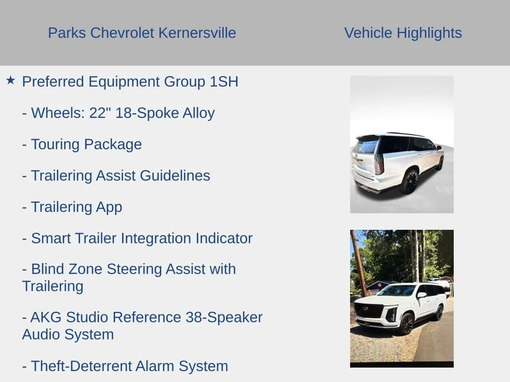 Used 2026 White Cadillac Platinum Sport image 9