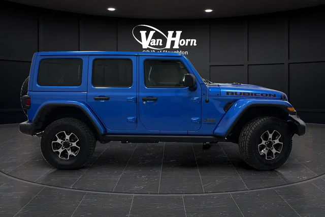 Used 2022 Blue Pearl Jeep Unlimited Rubicon image 2