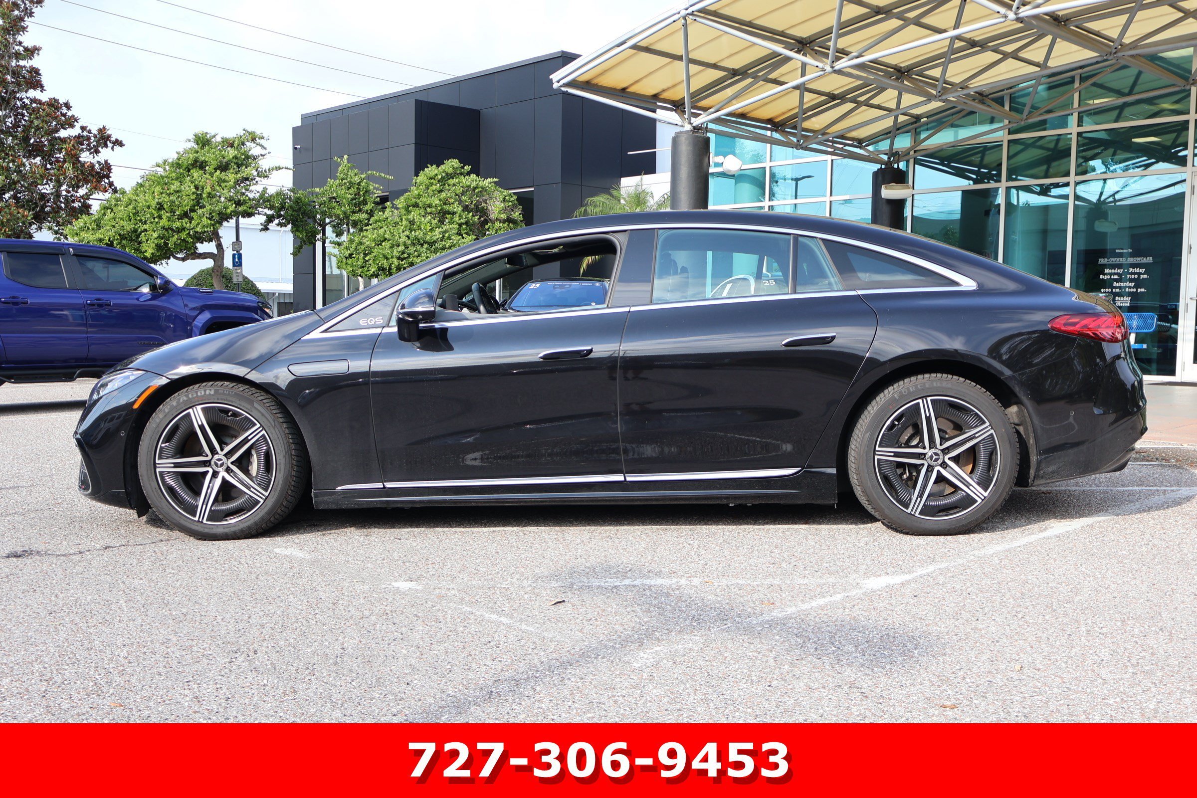 Certified Used 2023 Obsidian Black Metallic Mercedes-Benz EQS 450 image 6