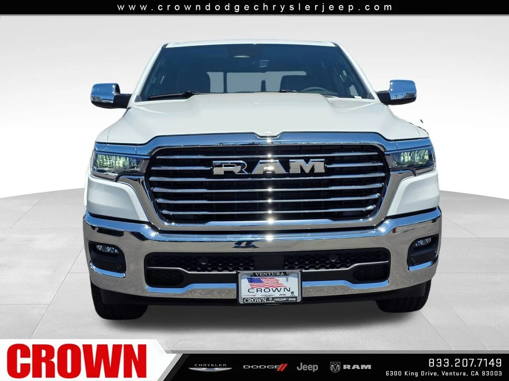 New 2026 Bright White Clear-Coat Exterior Paint RAM Laramie image 2