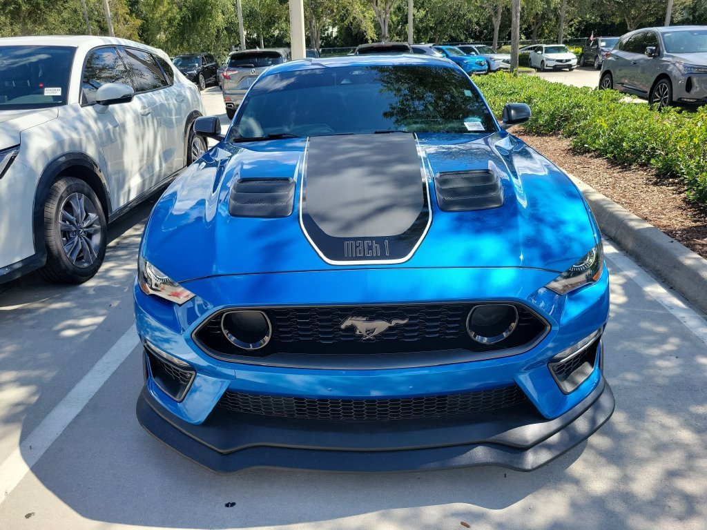 Used 2021 Blue Ford Mach 1 image 2