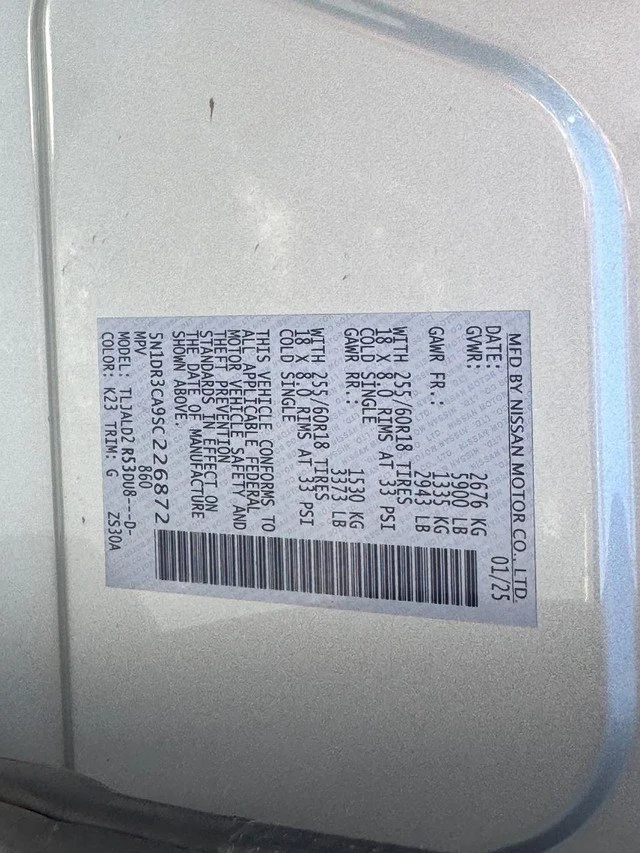Used 2025 Brilliant Silver Metallic Nissan SL image 29