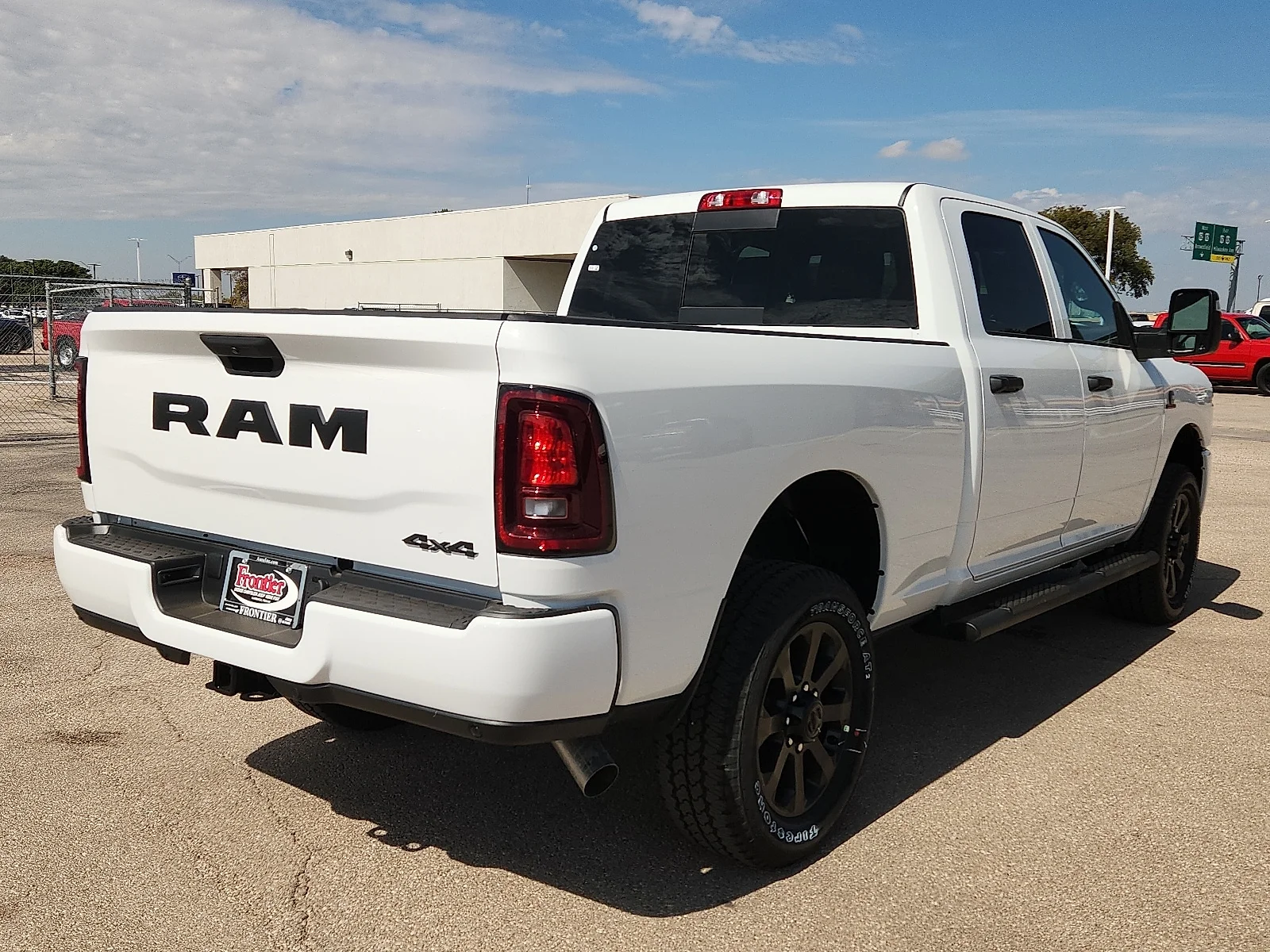 New 2027 Bright White Clear-Coat  Paint Ram BLACK EXPRESS CREW CAB 4X4 6