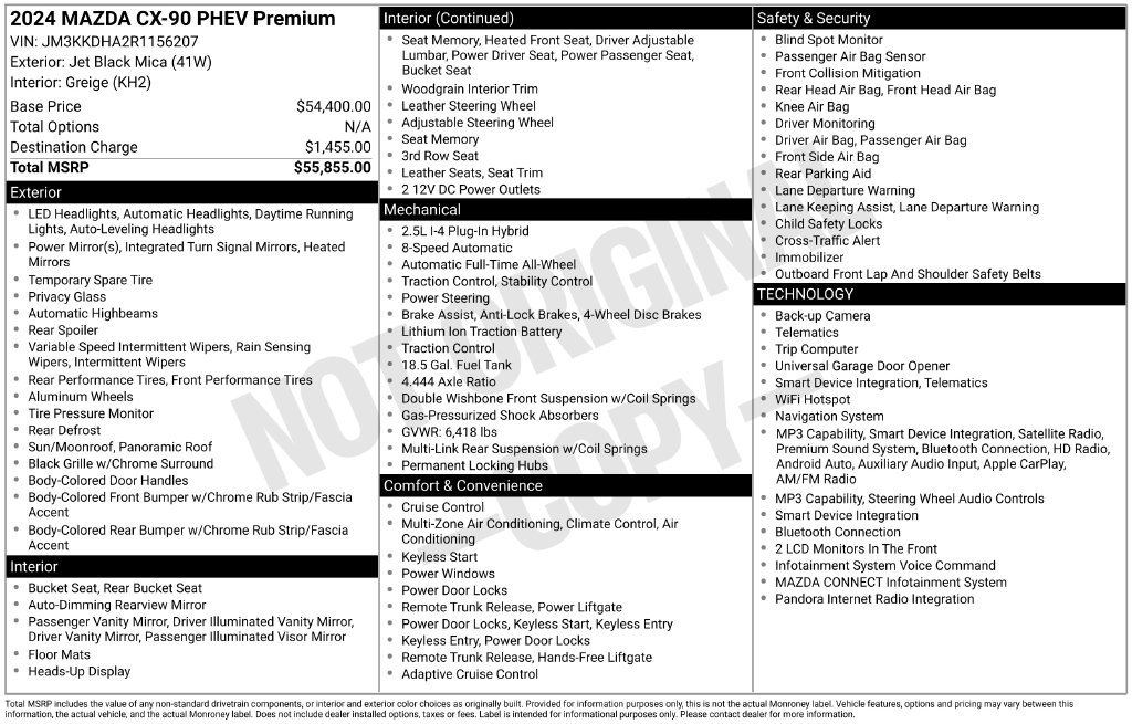 Certified Used 2024 Jet Black Mazda Premium image 3