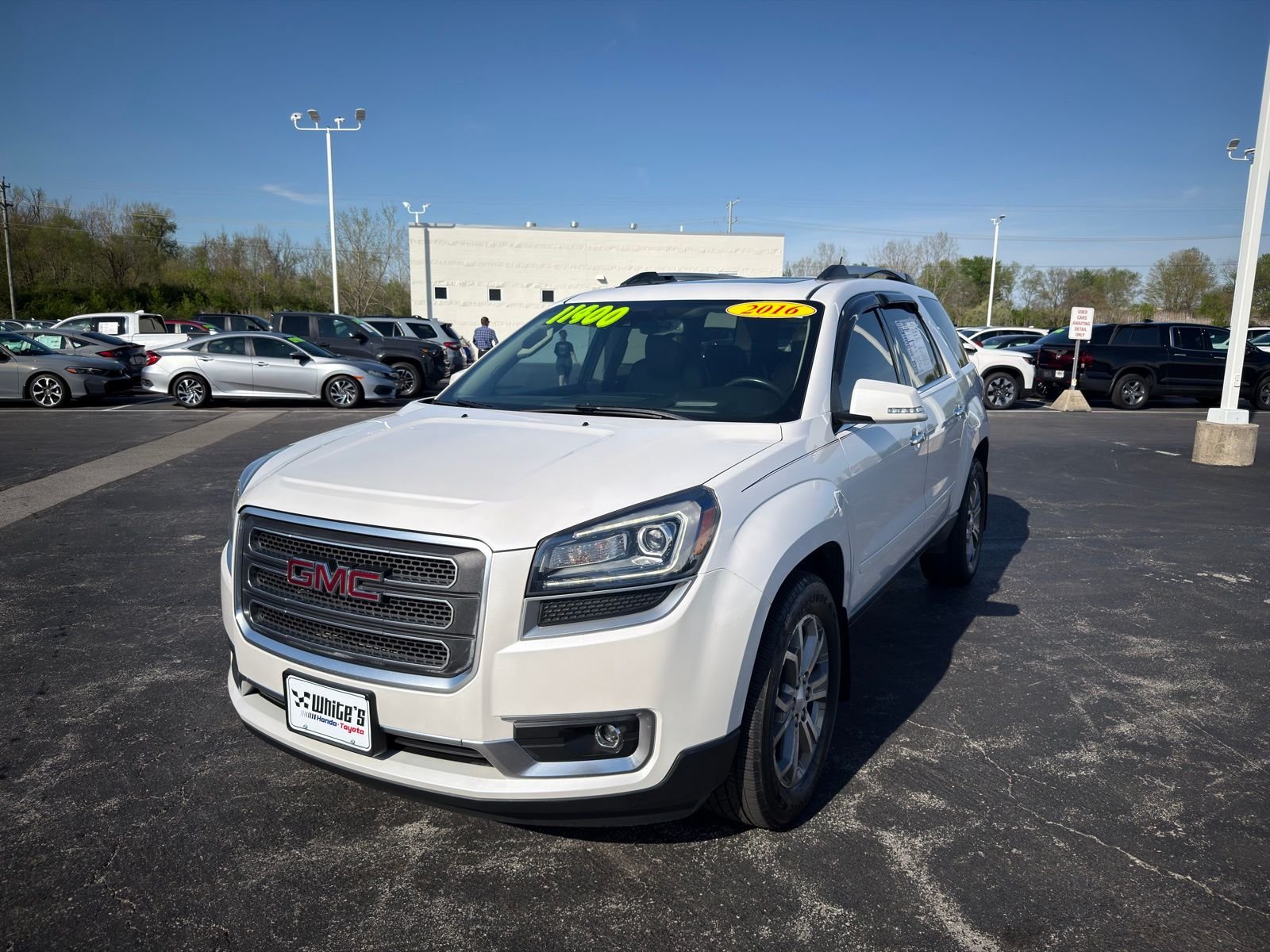 Used 2016 GMC Acadia SLT-2 with VIN 1GKKRSKD7GJ154014 for sale in Lima, OH