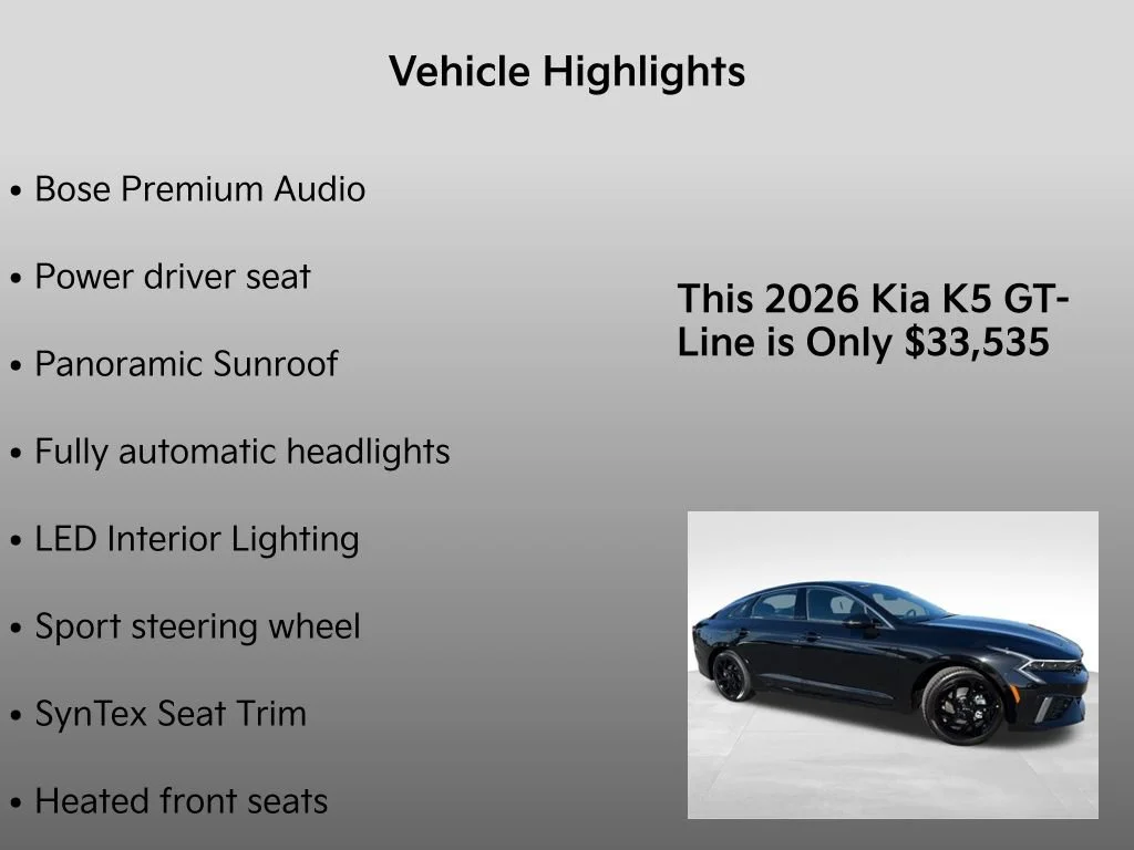 New 2026 Aurora Black Pearl Kia GT-Line image 34