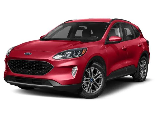 Used 2021 Rapid Red Metallic Tinted Clearcoat Ford SEL image 1
