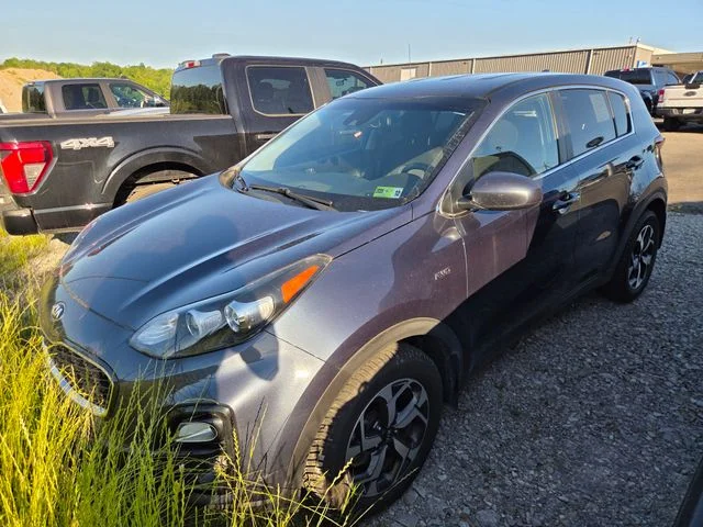Used 2021 Blue Kia LX image 1