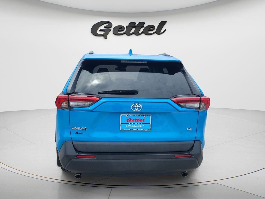 Certified Used 2021 Blue Toyota LE image 6