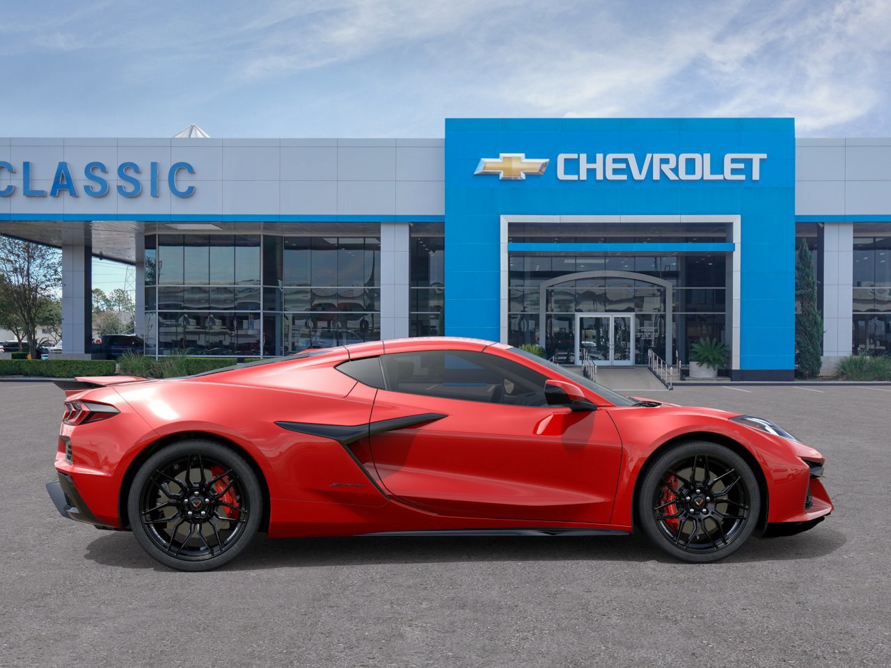 2026 Chevrolet Corvette Z06 1LZ Red at Classic Elite Chevrolet Hwy 6