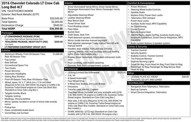 Used 2016 Red Rock Metallic Chevrolet LT image 27