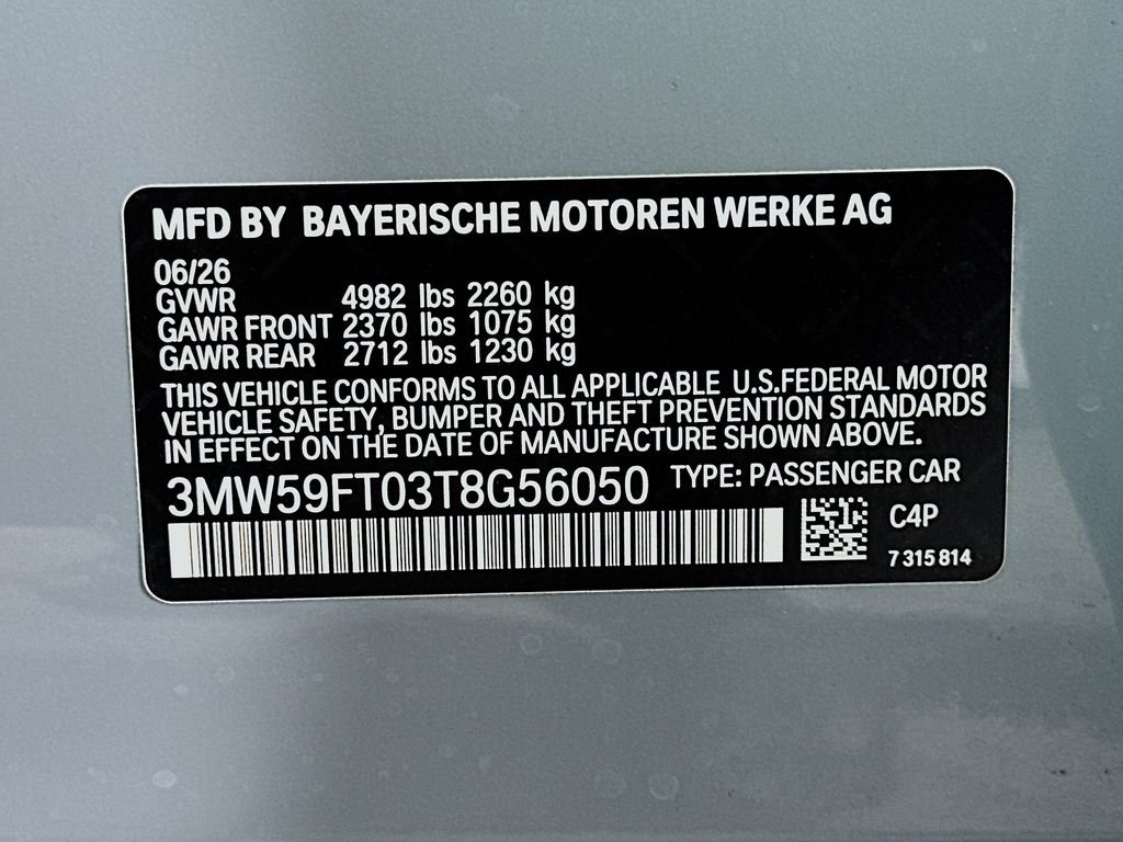 New 2026 Brooklyn Grey Metallic BMW M340i image 24