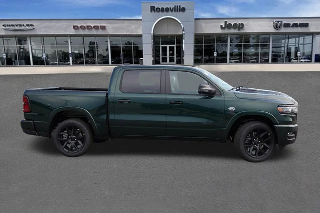 New 2026 Serrano-Green Metallic Exterior Paint RAM Laramie image 2