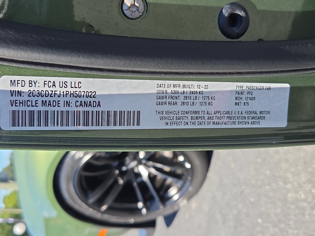 Used 2023 F8 Green Dodge R/T Scat Pack Widebody image 28