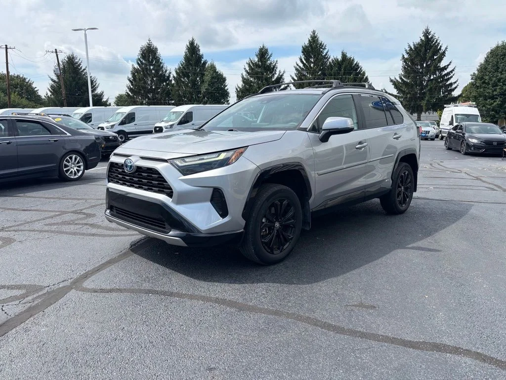 Used 2022 Silver Toyota SE image 2