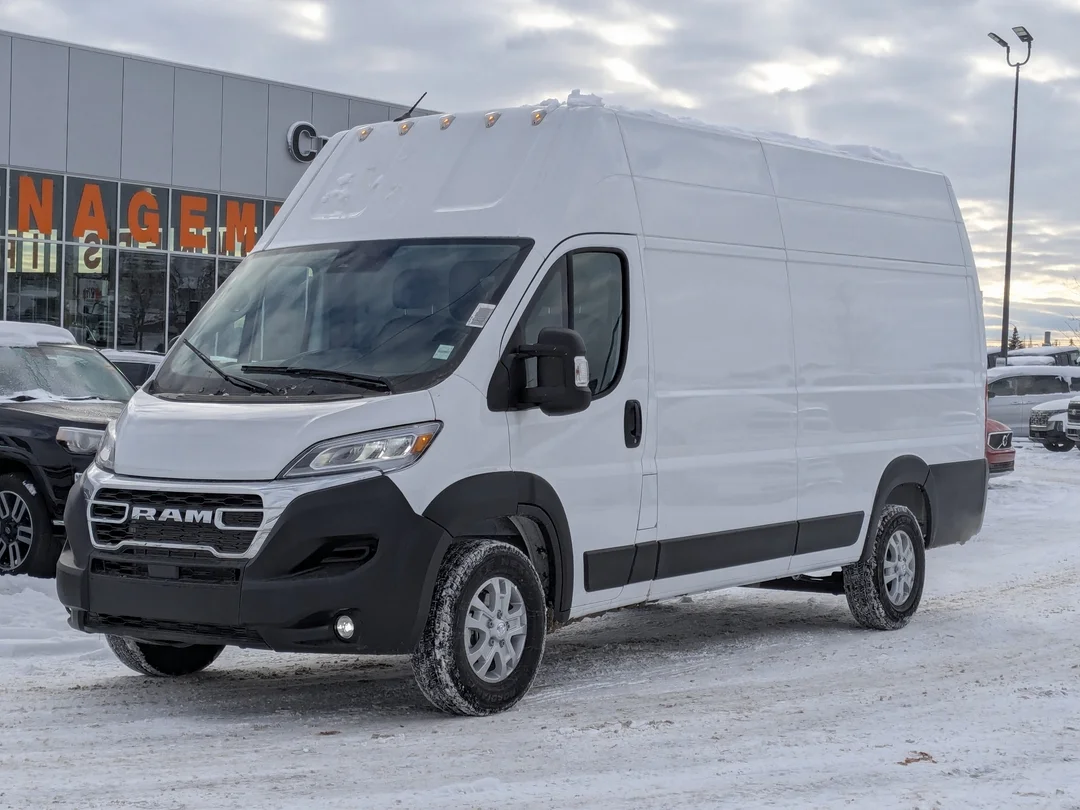 New 2026 White RAM SLT - - Super High Roof - Package 22G - LED Headlamps - Cargo Partition - Remote Start & More! image 4
