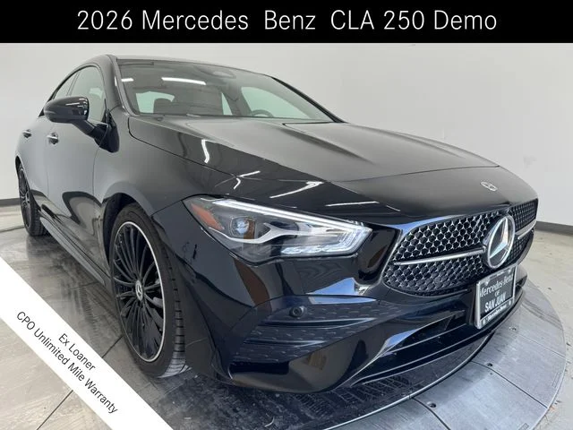 Certified Used 2026 Cosmos Black Metallic Mercedes-Benz CLA 250 image 1