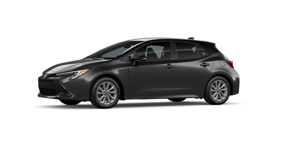 New 2026 Magnetic Gray Metallic with Midnight Black Metallic roof Toyota SE image 3