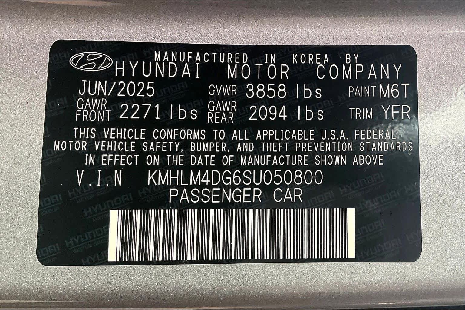 Certified Used 2025 Fluid Metal Hyundai SEL Sport image 34