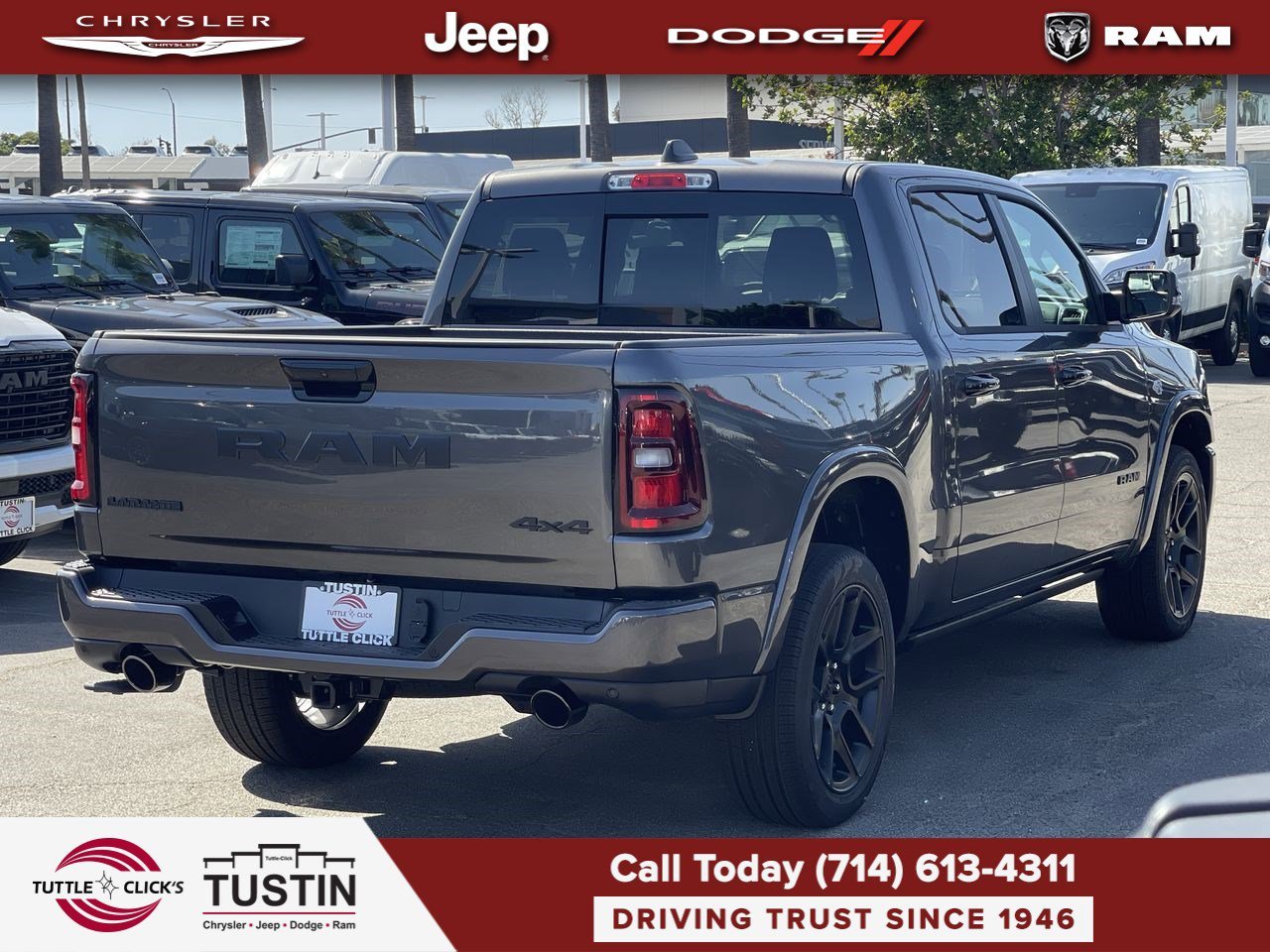 New 2026 Granite Crystal Metallic Clear-Coat Exterior Paint RAM Laramie image 6