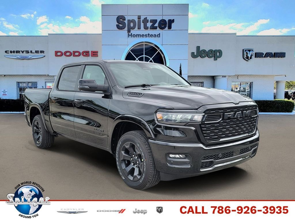 New 2026 Diamond Black Crystal Pearl-Coat Exterior Paint RAM Big Horn/Lone Star image 1