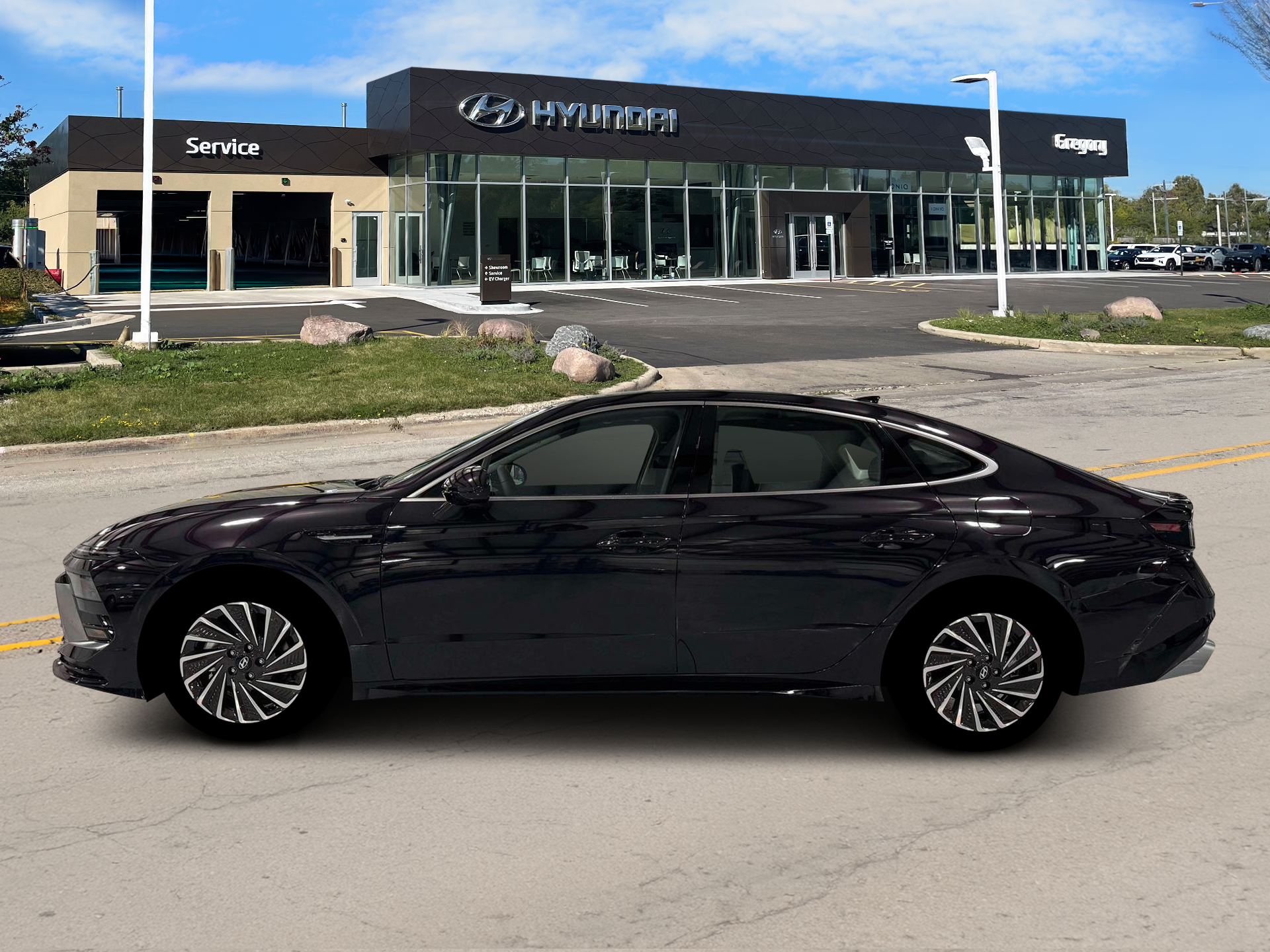 New 2026 Blue Hyundai SEL image 3